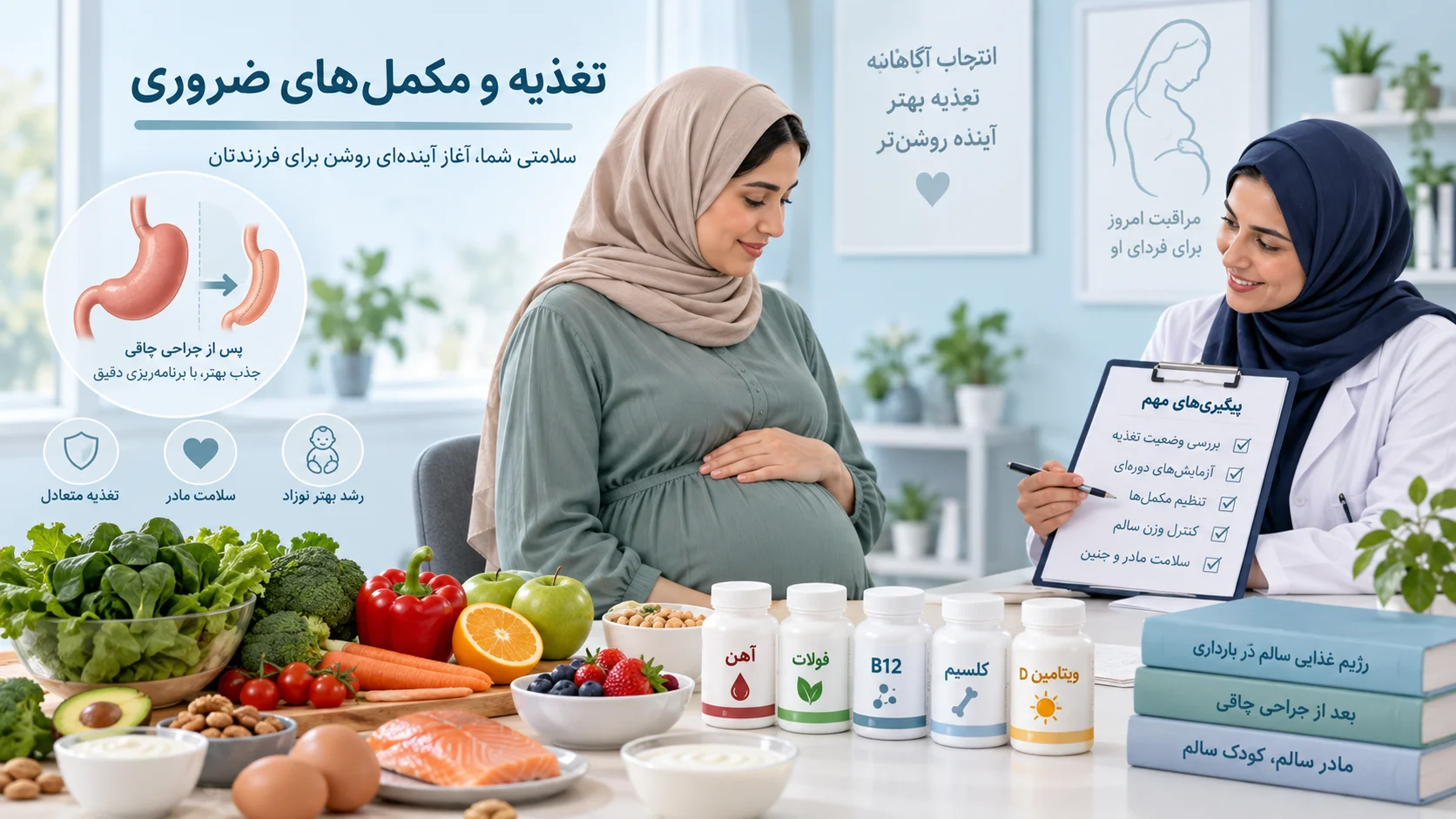 تغذیه بارداری بعد از جراحی چاقی